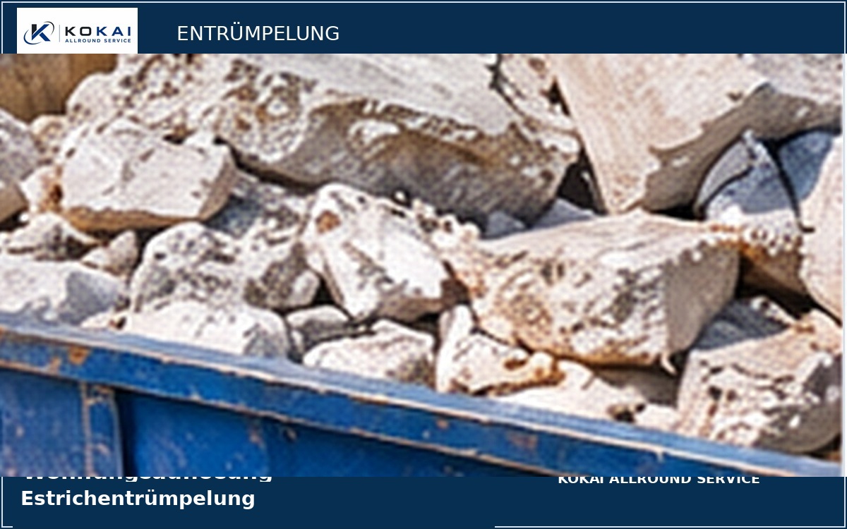 Estrichentrümpelung